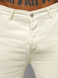 Мъжки панталони екрю OZONEE DO/4001