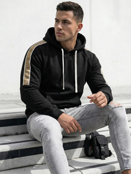 Мъжки суитшърт черно OZONEE JS/8B1730/3Z