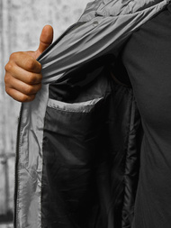 Мъжко яке сива OZONEE O/M799