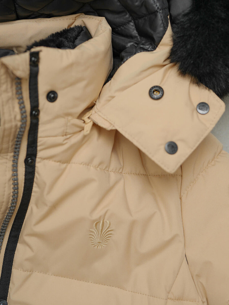 Дамско яке бежова OZONEE O/W377