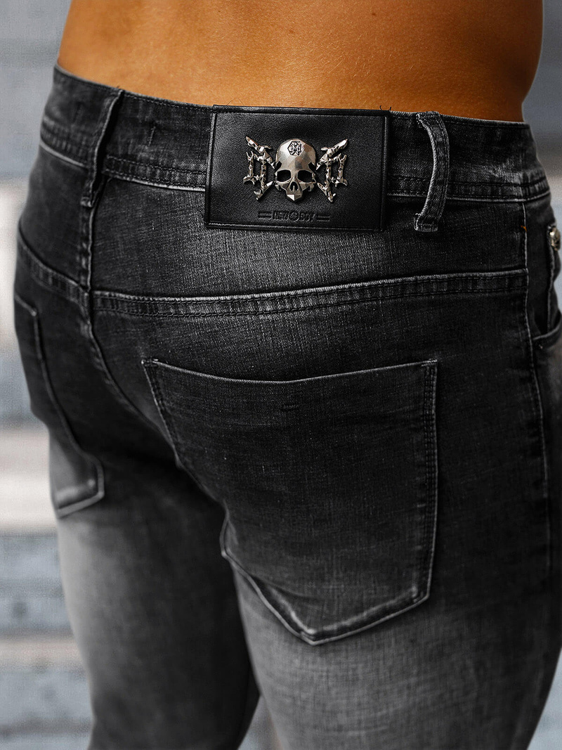 Мъжки дънки черни OZONEE NB/MP0169G