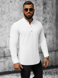 Мъжка риза бяла OZONEE O/V31