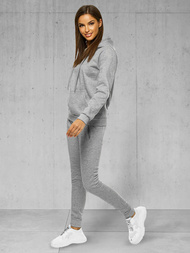 Дамски анцуг от две части сив OZONEE JS/CKW02