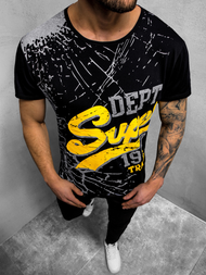 Мъжка тениска черен OZONEE JS/KS1942Z