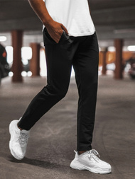 Мъжко долнище на анцуг черно B/18203022Z