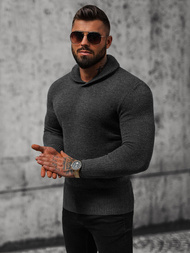 Мъжки пуловер графитен OZONEE NB/MM6018/3Z