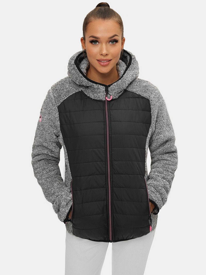 Дамско яке черна OZONEE JS/KSW7001