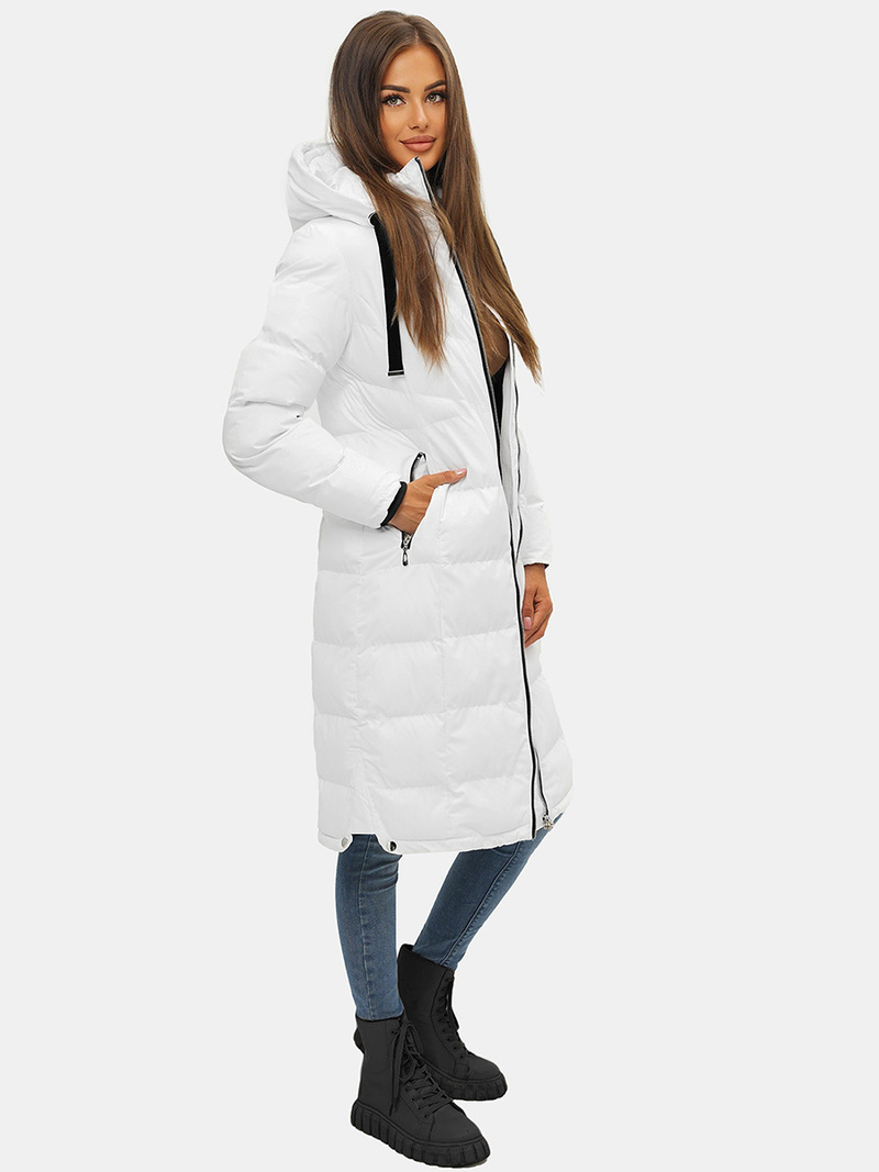 Дамско яке бяла OZONEE JS/M736/281Z