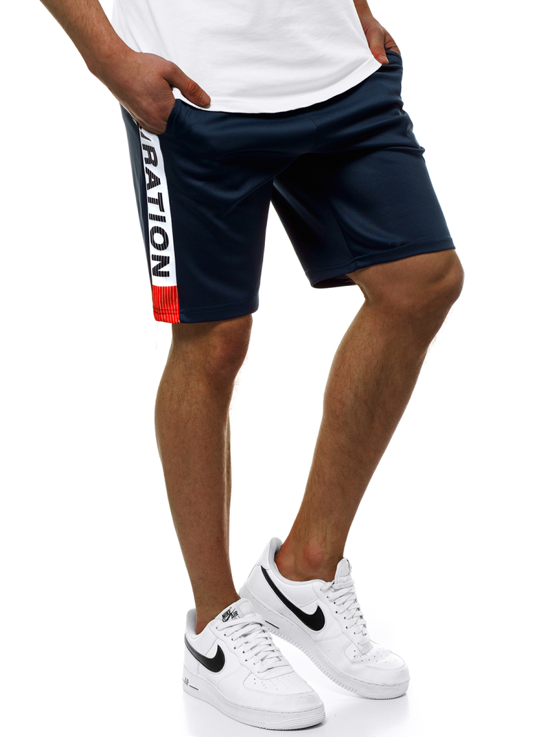 Мъжки панталонки тъмносиньо JS/KK300167