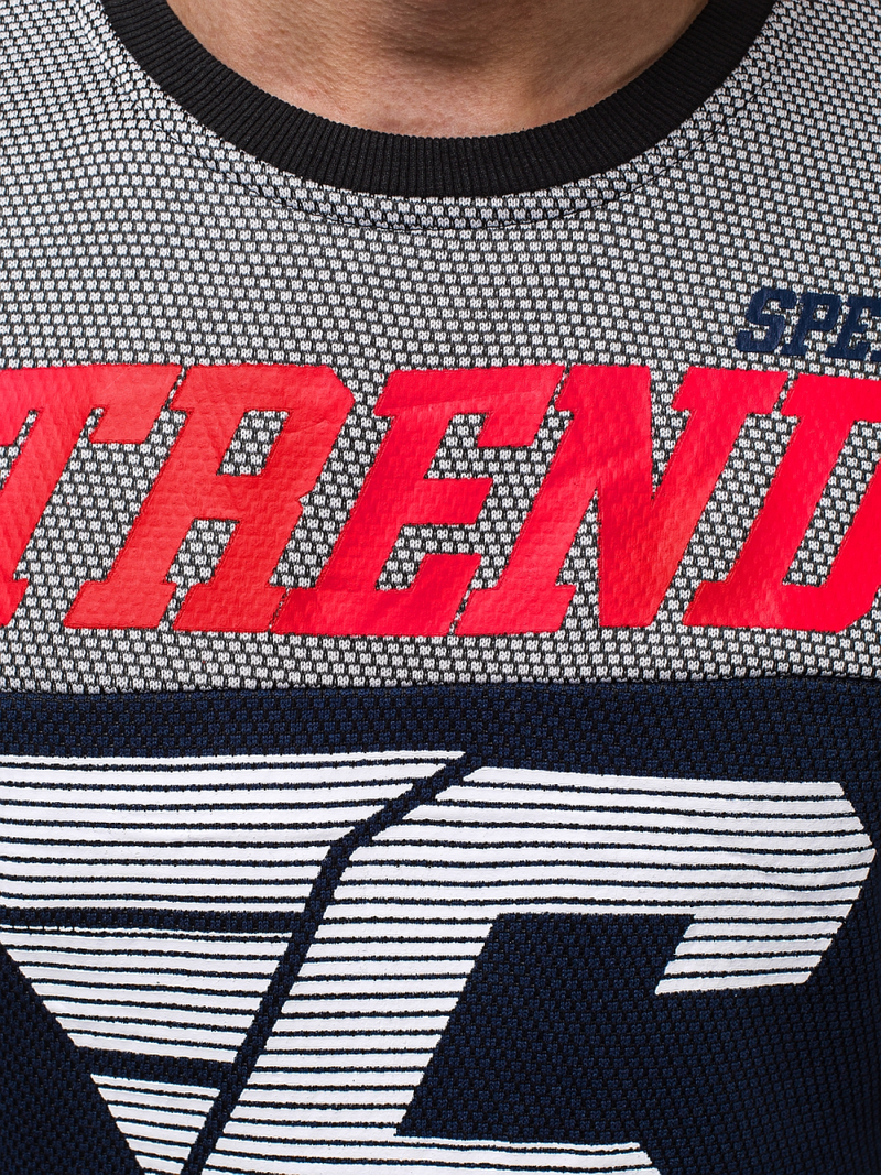 Мъжки суитшърт тъмнсиня OZONEE JS/DD752Z