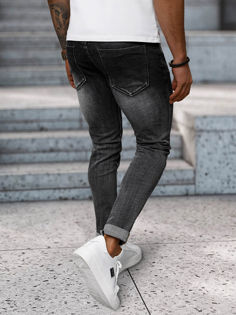 Мъжки дънки черни OZONEE NB/MP0169G