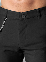 Мъжки панталони черни OZONEE DJ/3300Z