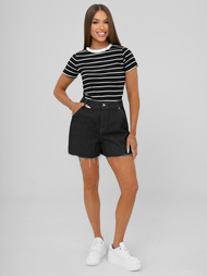 Дамски тениска черна OZONEE JS/96T659/3