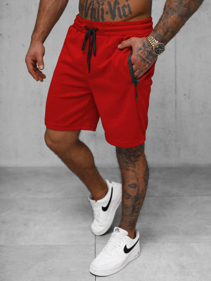 Мъжки панталонки червени OZONEE JS/17K532/18