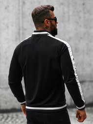 Мъжки суитшърт черен OZONEE O/2126Z