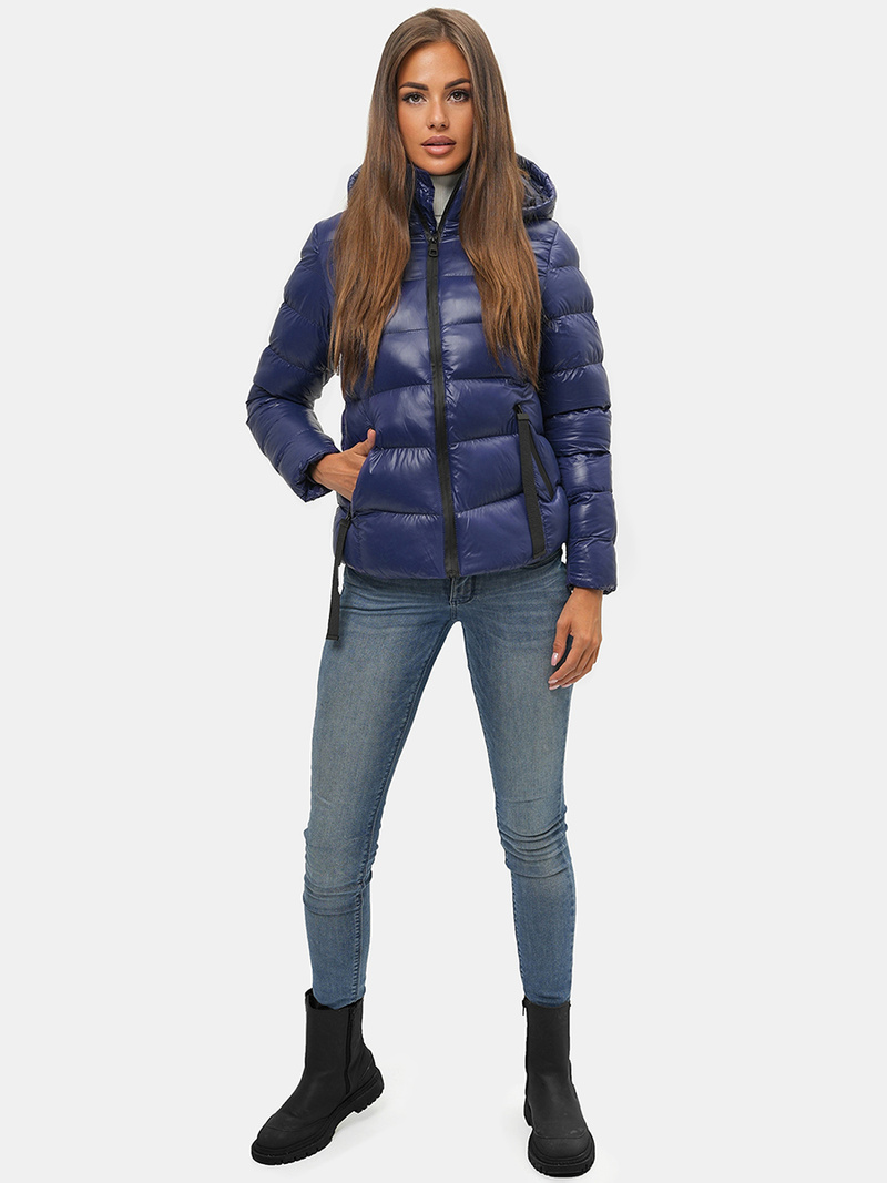 Дамско яке синя OZONEE JS/M782/215