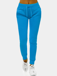 Дамски долнища на анцуг небесно синьо OZONEE JS/CK01/36