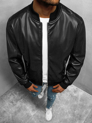 Мъжко яке черна OZONEE N/7110/1