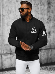 Мъжки суитшърт черен OZONEE NB/MF2020