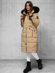 Дамско яке бежова OZONEE O/W377