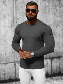 Мъжки пуловер графитен OZONEE NB/MMB602/3Z