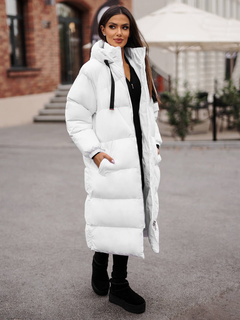 Дамско яке бял OZONEE JS/5M3163/281Z