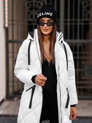 Дамско яке бял OZONEE JS/5M3168/281Z