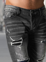 Мъжки дънки черни OZONEE NB/MP0075NZ