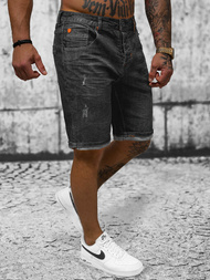 Mъжки шорти черни OZONEE O/24000