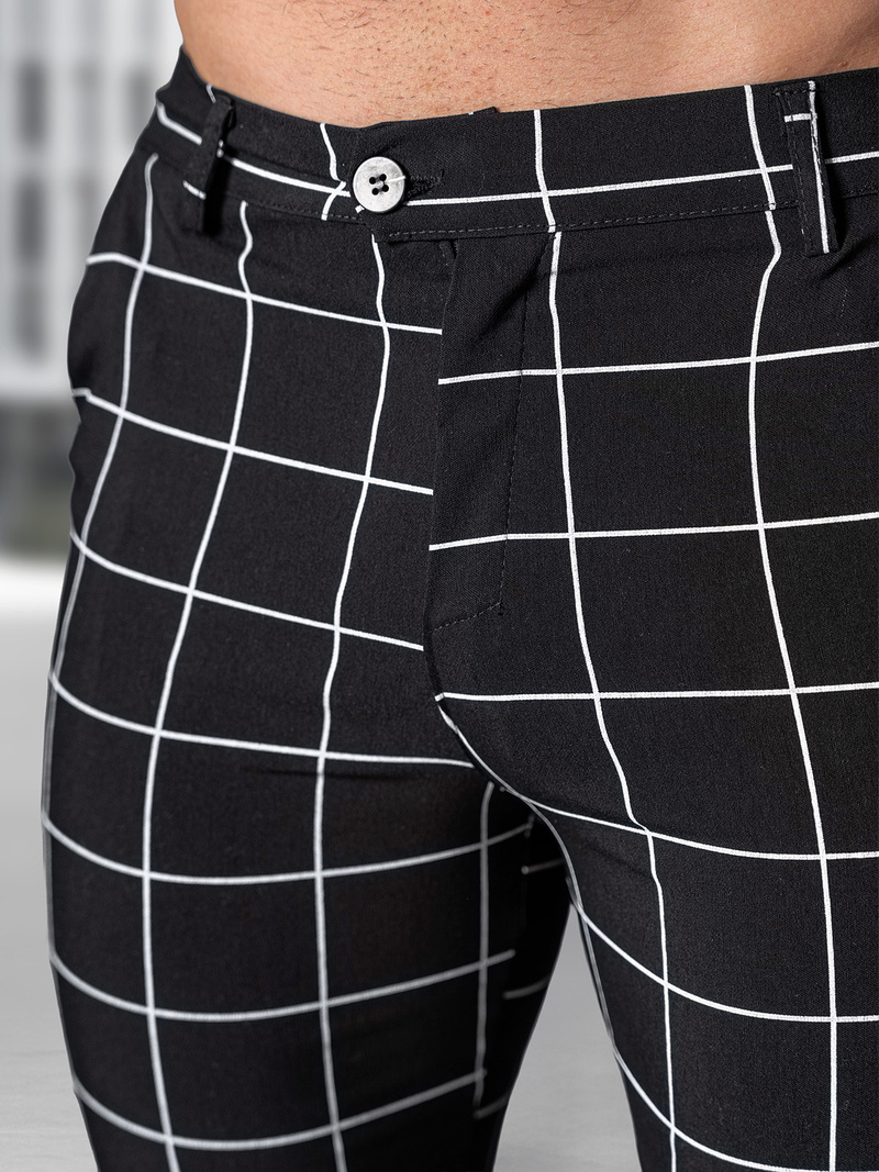 Мъжки панталони черни OZONEE O/P4009Z