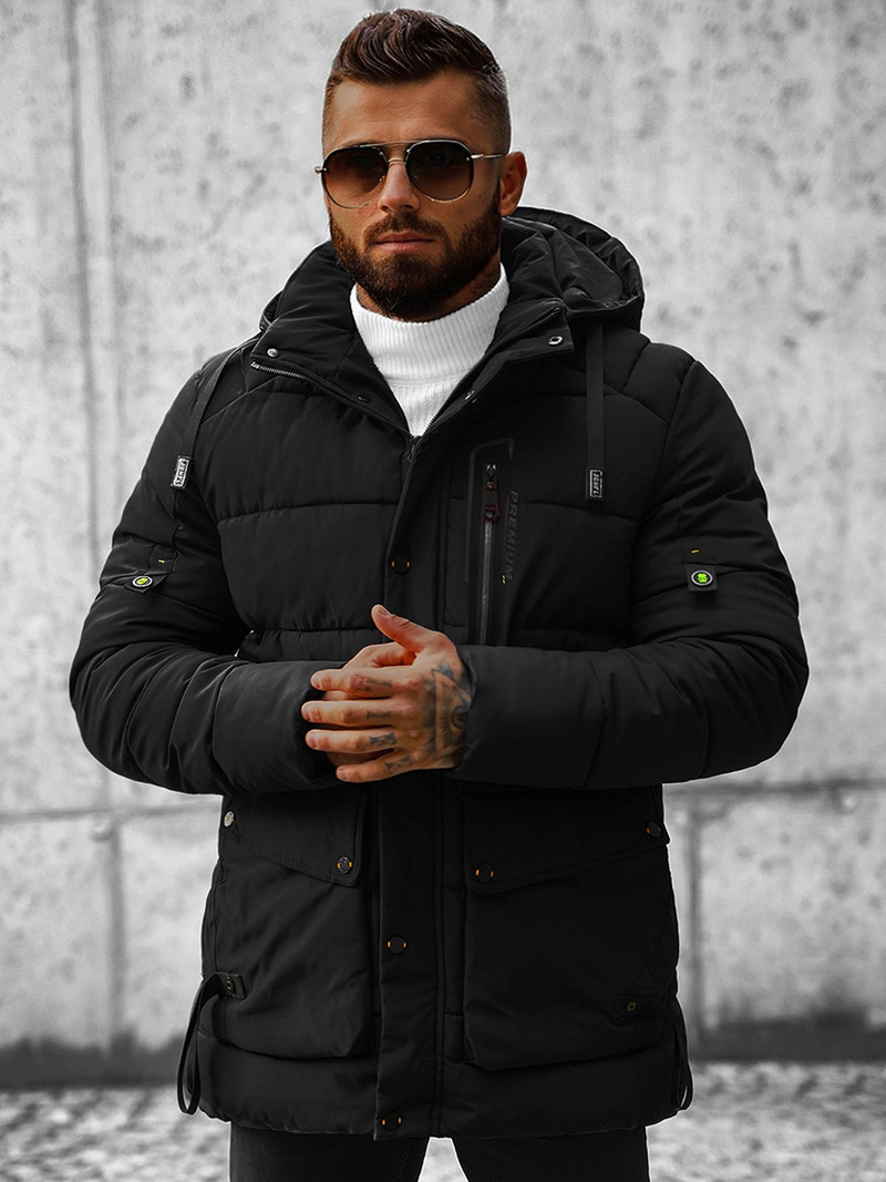 Зимно яке черно OZONEE JS/22M60/392Z