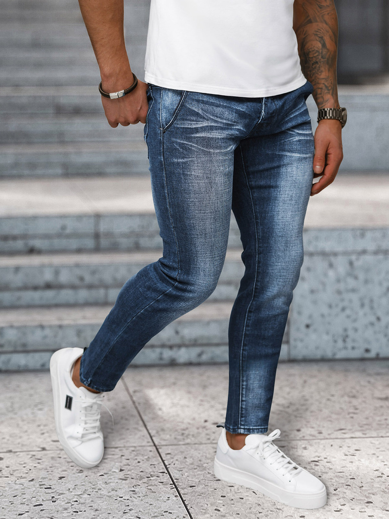 Мъжки дънки тъмно-синьо OZONEE NB/MP0091BS