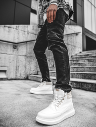 Сникърси високи бяло OZONEE KN/504