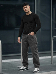 Мъжки дънки графитно OZONEE O/KK2828/5Z