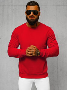 Мъжки суитшърт червен OZONEE JS/2001-10Z