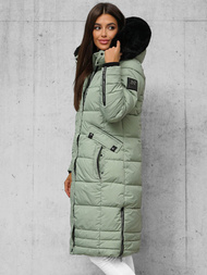 Дамско яке ментова OZONEE O/W377