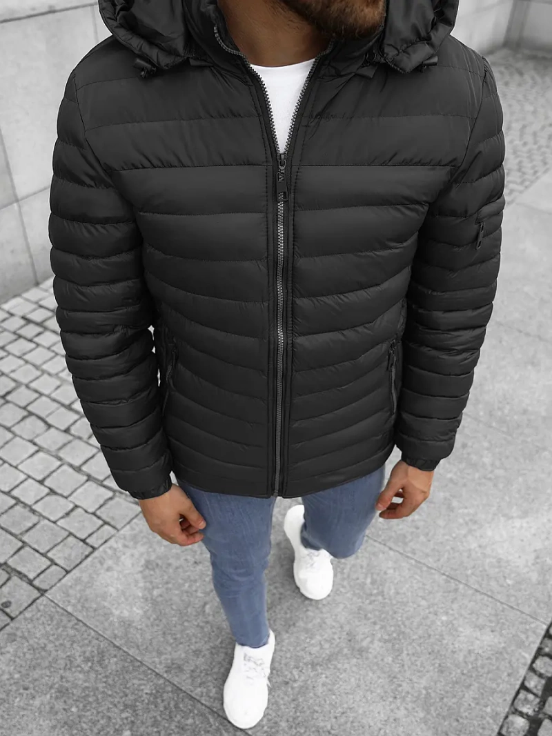 Мъжко яке черно OZONEE JS/M792/392