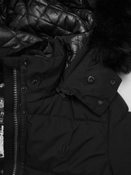 Дамско яке черно OZONEE O/W377Z