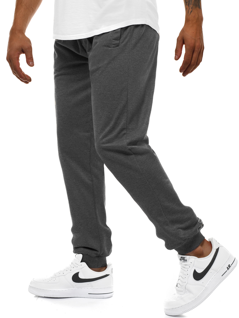 Мъжко долнище на анцуг графитно OZONEE JS/HH02