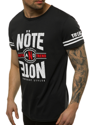 Мъжка тениска черна OZONEE JS/SS10968