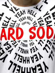 Мъжка тениска бял OZONEE JS/KS1948Z