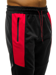 Мъжко долнище на анцуг черни OZONEE JS/JZ11011