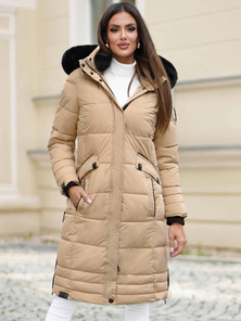 Дамско яке бежова OZONEE O/W377Z