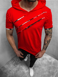 Мъжка тениска червена OZONEE O/1187XZ