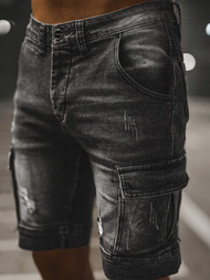 Mъжки шорти черни OZONEE NB/MP0039NZ