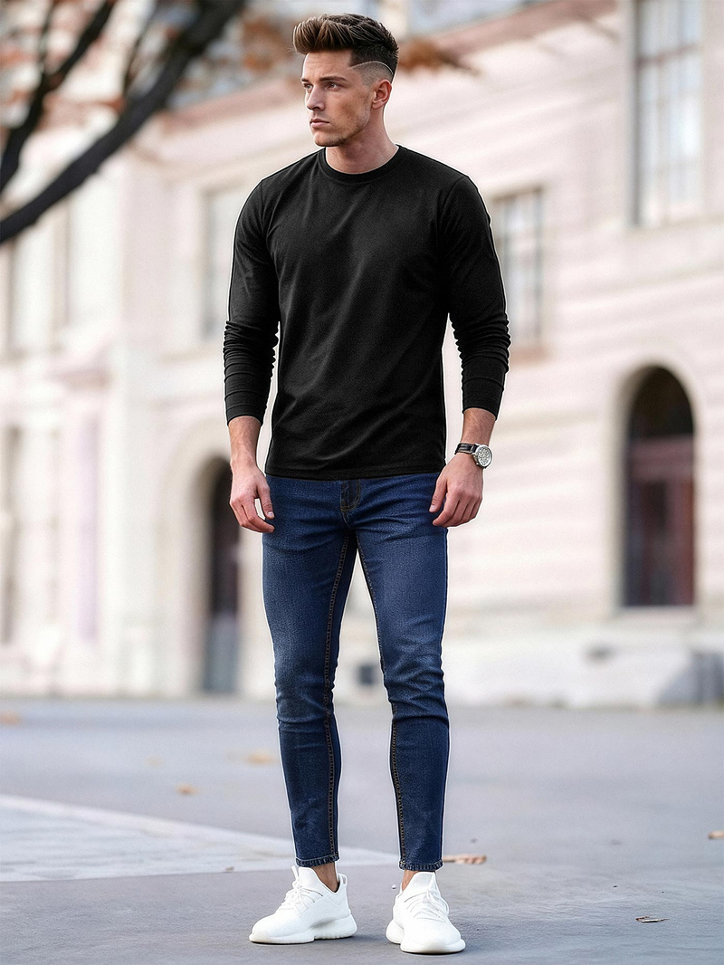 Мъжки дънки тъмно-синьо OZONEE O/JK2951Z