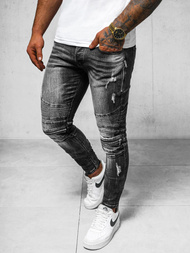 Мъжки дънки черни OZONEE NB/MP007NZ