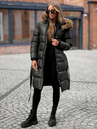 Дамско яке черно OZONEE JS/5M3298/392Z