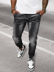 Мъжки дънки jogger черни OZONEE NB/MP0115N