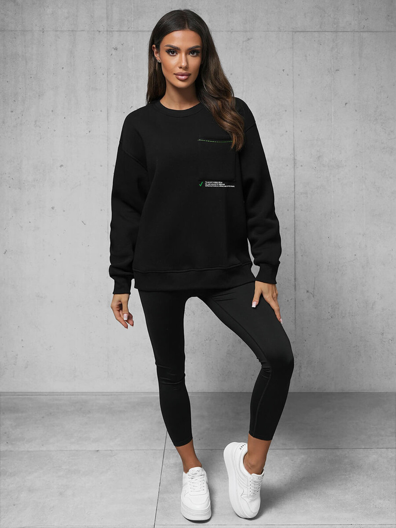 Cуитшърт черен OZONEE O/SWE23022Z